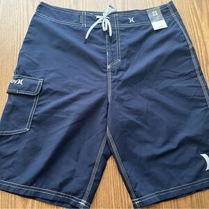 Hurley Men's Dark Blue Board Shorts size 33